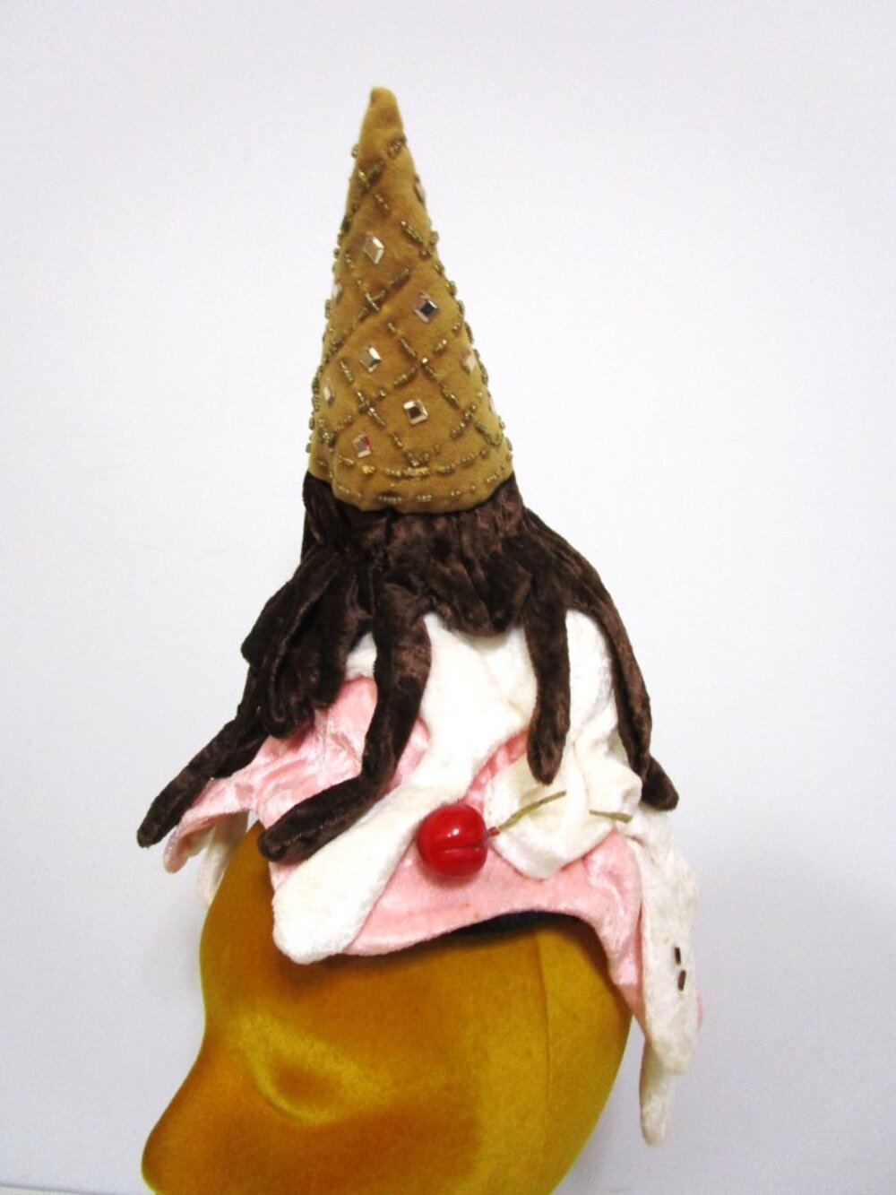 Melting Ice Cream Cone Birthday Fantasy Hat Handmade